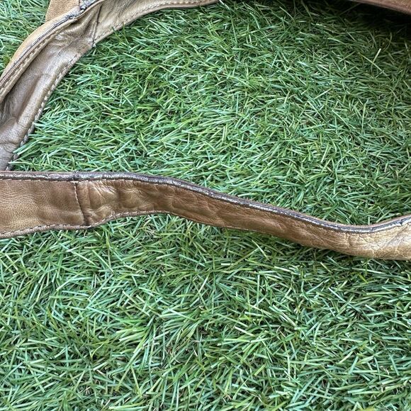 Michael Michael Kors Purse Leather Hobo Taupe Braided Chain Shoulder Bag - Picture 11 of 16